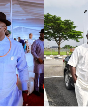 L-R, Delta State Governor, Sheriff Oborevwori and Hon. Gibon Akporehe