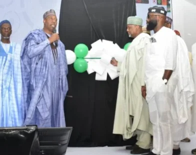 Agriculture Minister Abubakar Kyari during the unveiling of Nigeria’s National Agricultural Mechanisation Policy and Investment Strategy in Abuja.