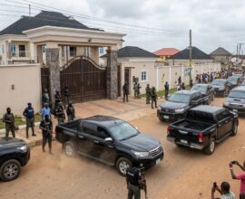 Adewale Egbedun, Osun Assembly Speaker, amid reports of armed security personnel surrounding his residence