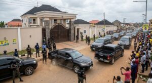 Adewale Egbedun, Osun Assembly Speaker, amid reports of armed security personnel surrounding his residence
